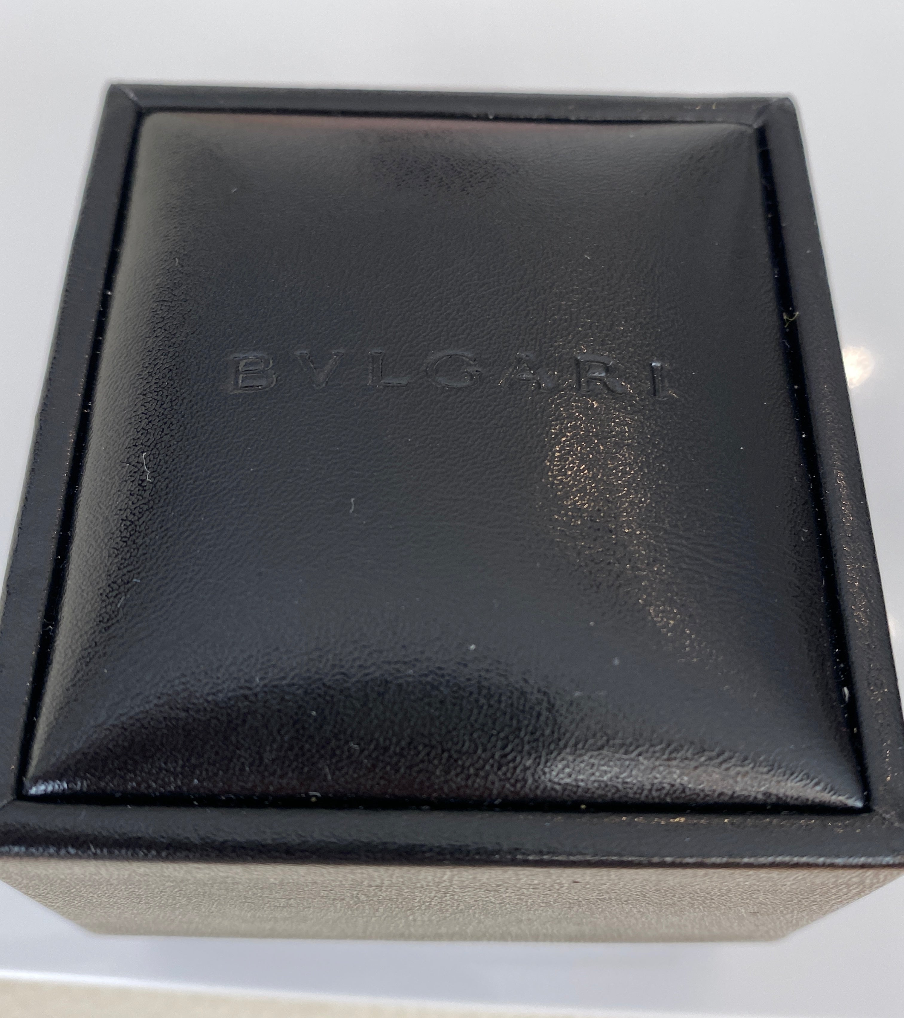 18K White Gold Black Onyx BVLGARI Bulgari Stud Earrings