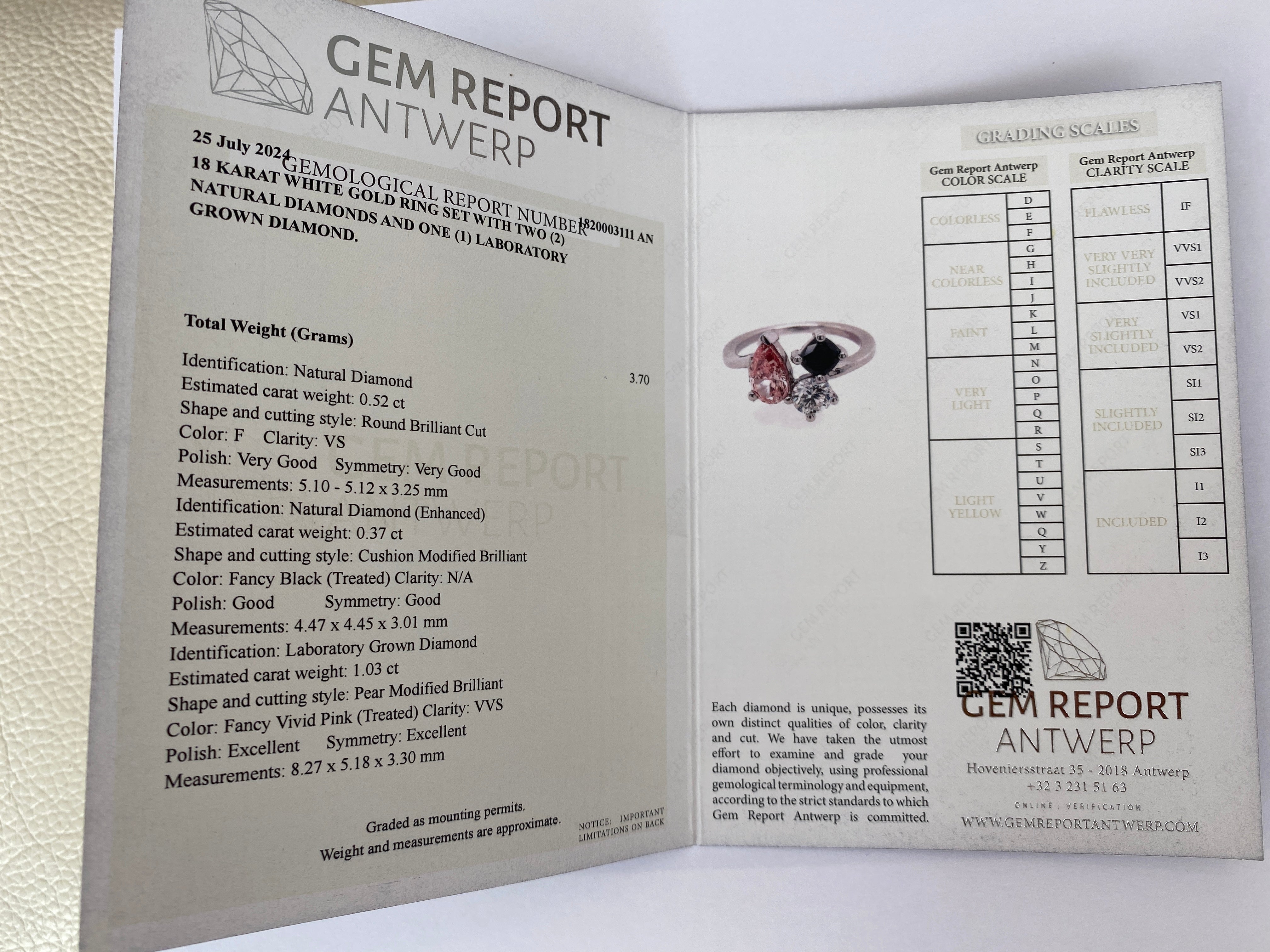 18K White Gold Exclusive Engagement Ring – 