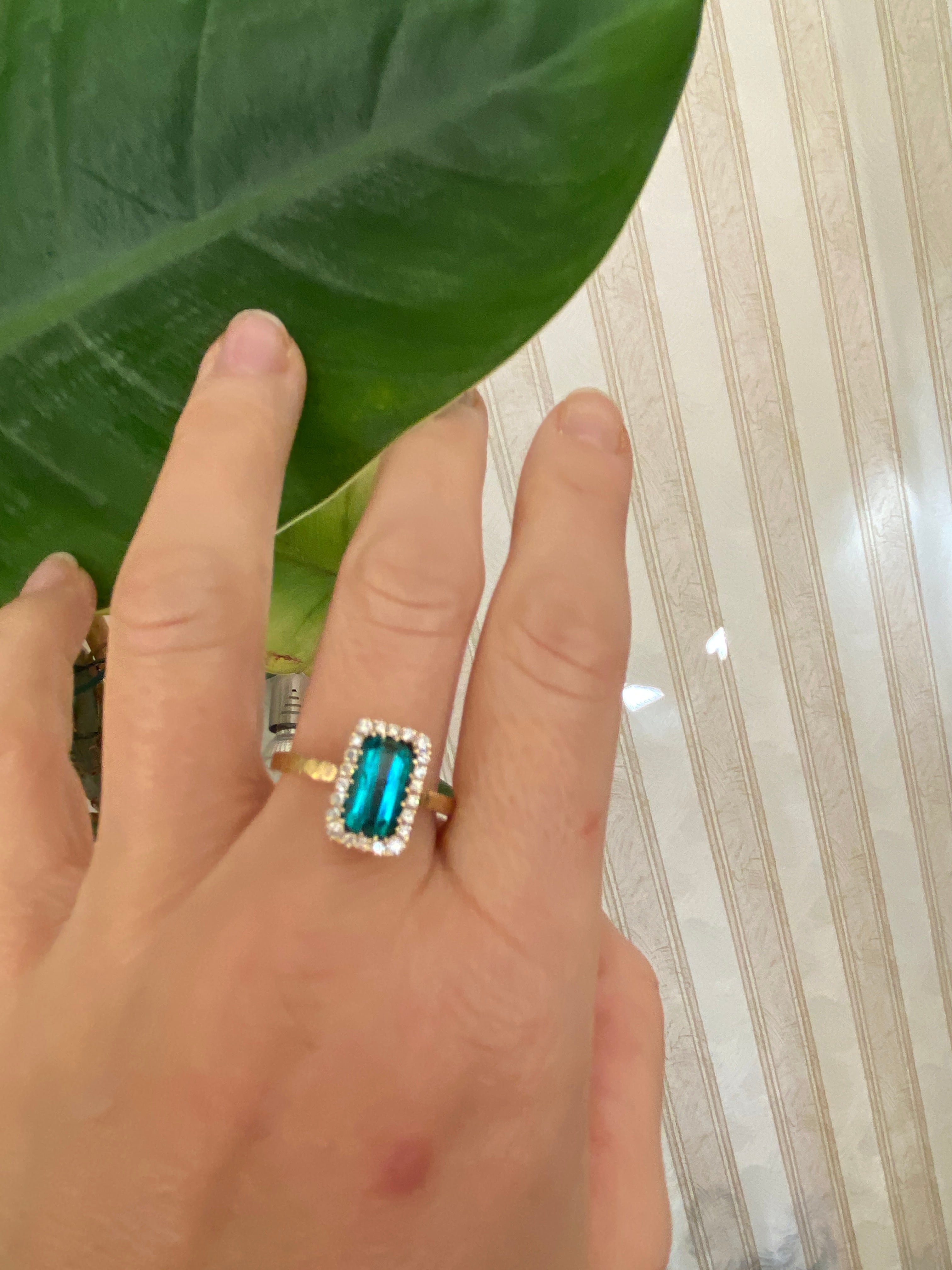 Aqua Serenade Ring