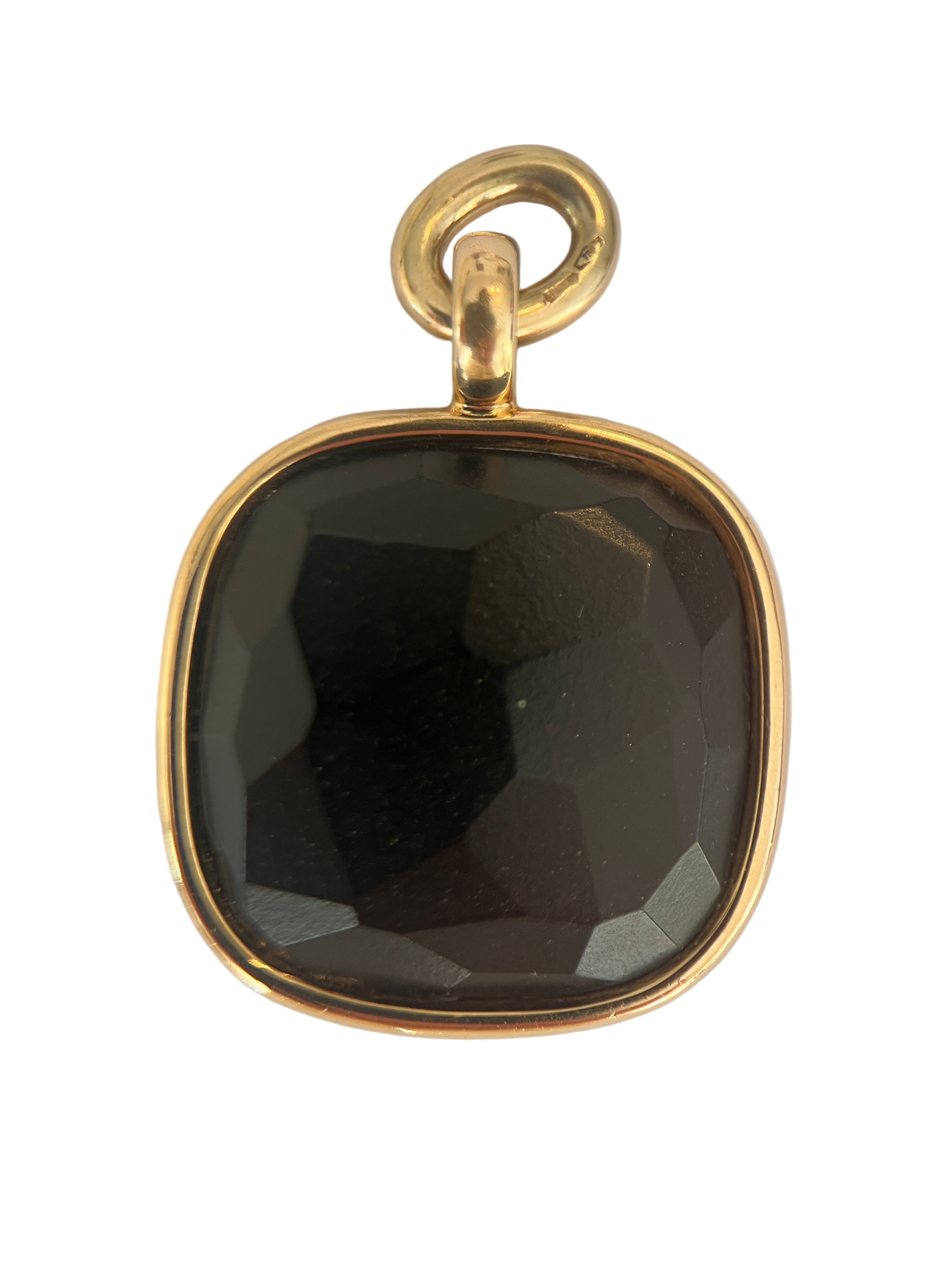 Pomellato Victoria Pendant 18k Yellow Gold  Extra Large Jet Pendant