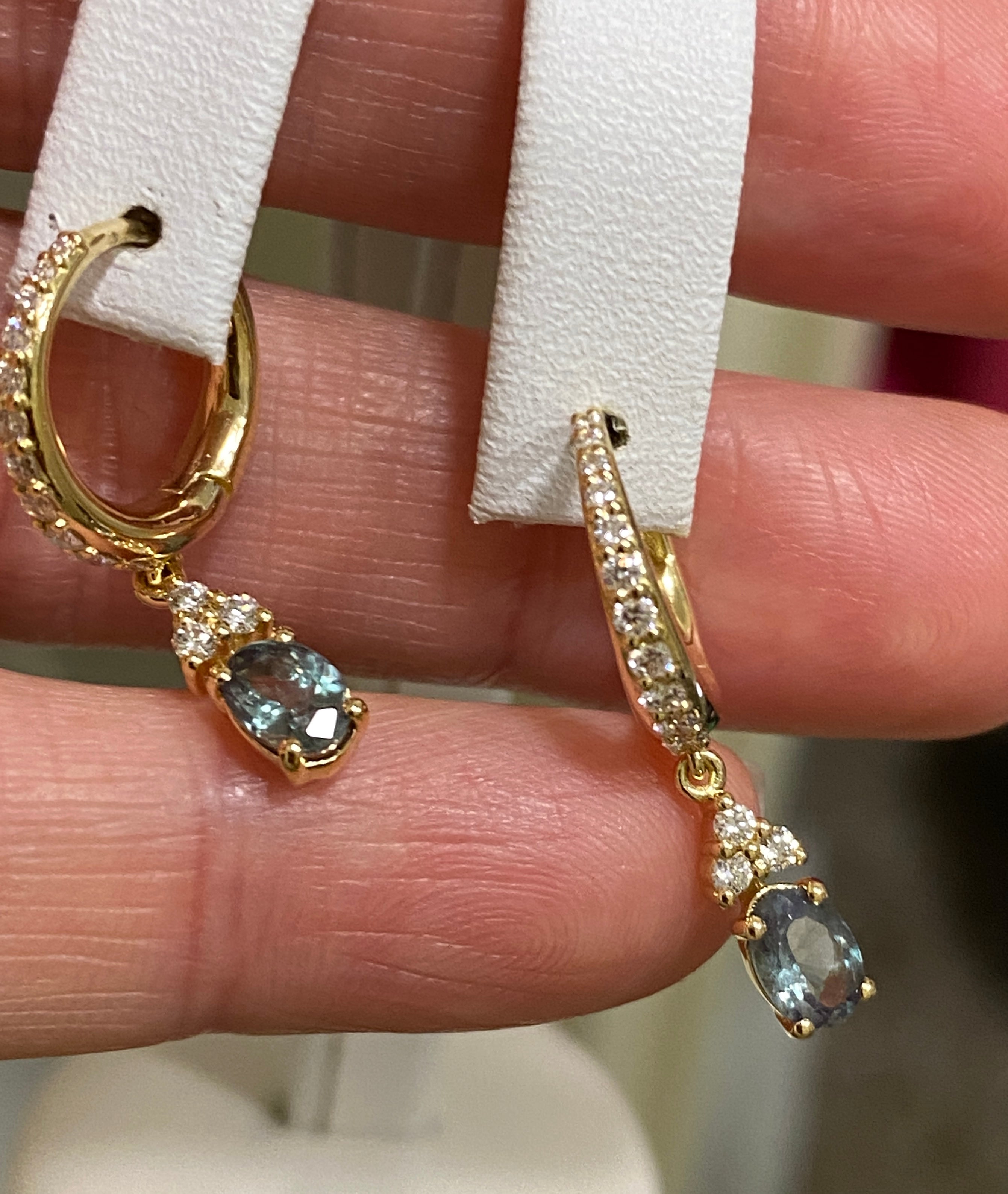 Aurora Natural Alexandrite Earrings
