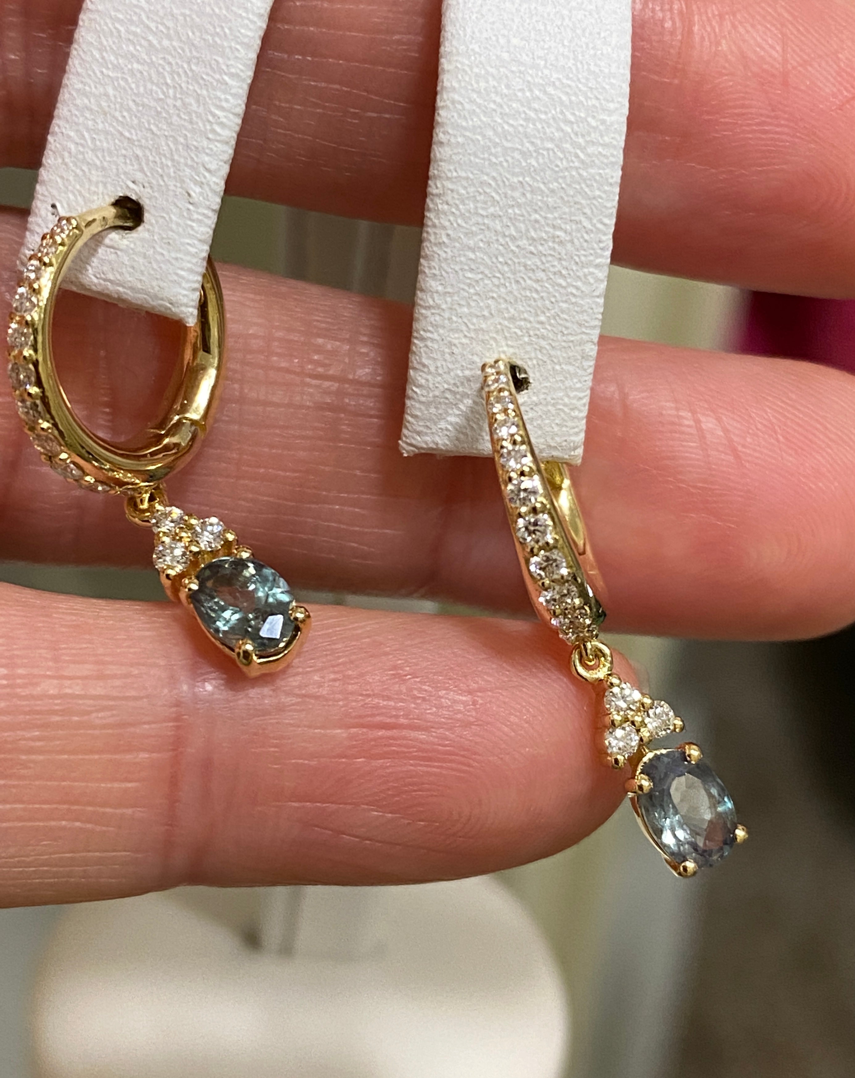 Aurora Natural Alexandrite Earrings