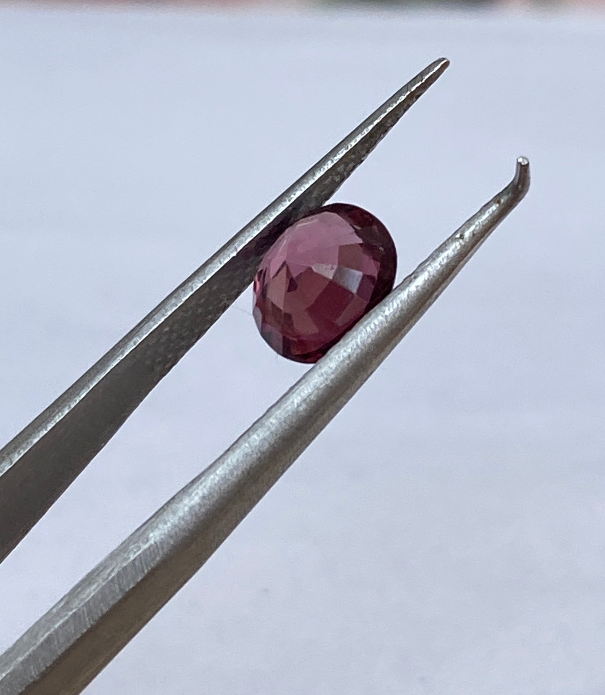 ALGT Certified 1.14 carat oval mixed cut Vivid/Deep Pink SpinelGem