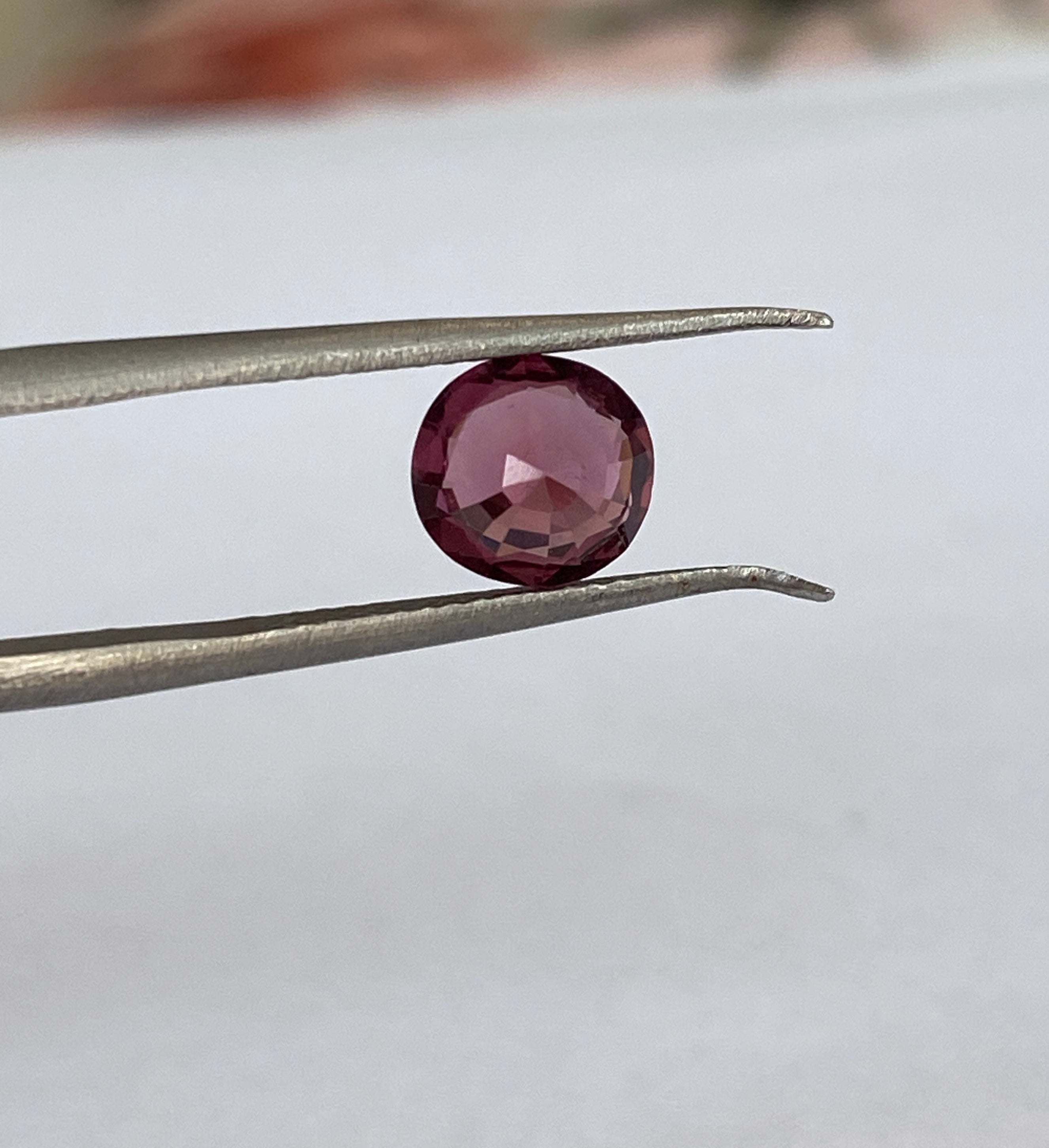 ALGT Certified 1.14 carat oval mixed cut Vivid/Deep Pink SpinelGem