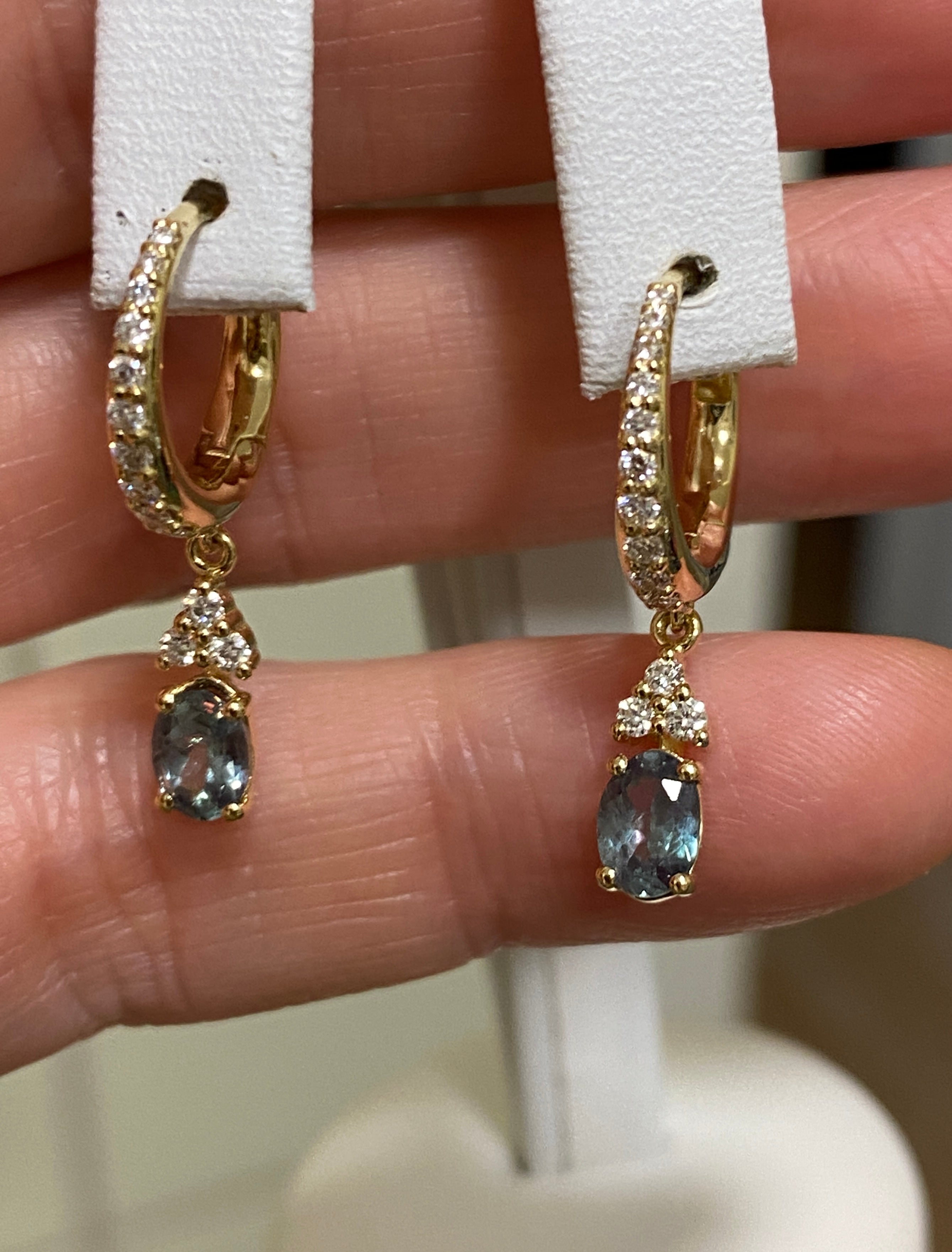 Aurora Natural Alexandrite Earrings
