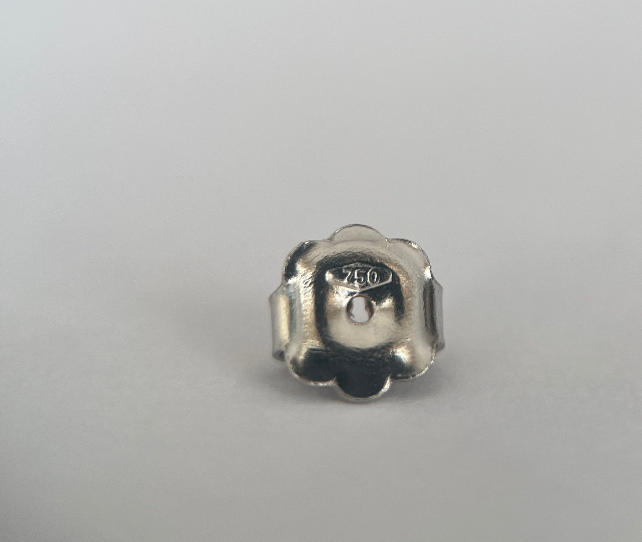 18K White Gold Black Onyx BVLGARI Bulgari Stud Earrings