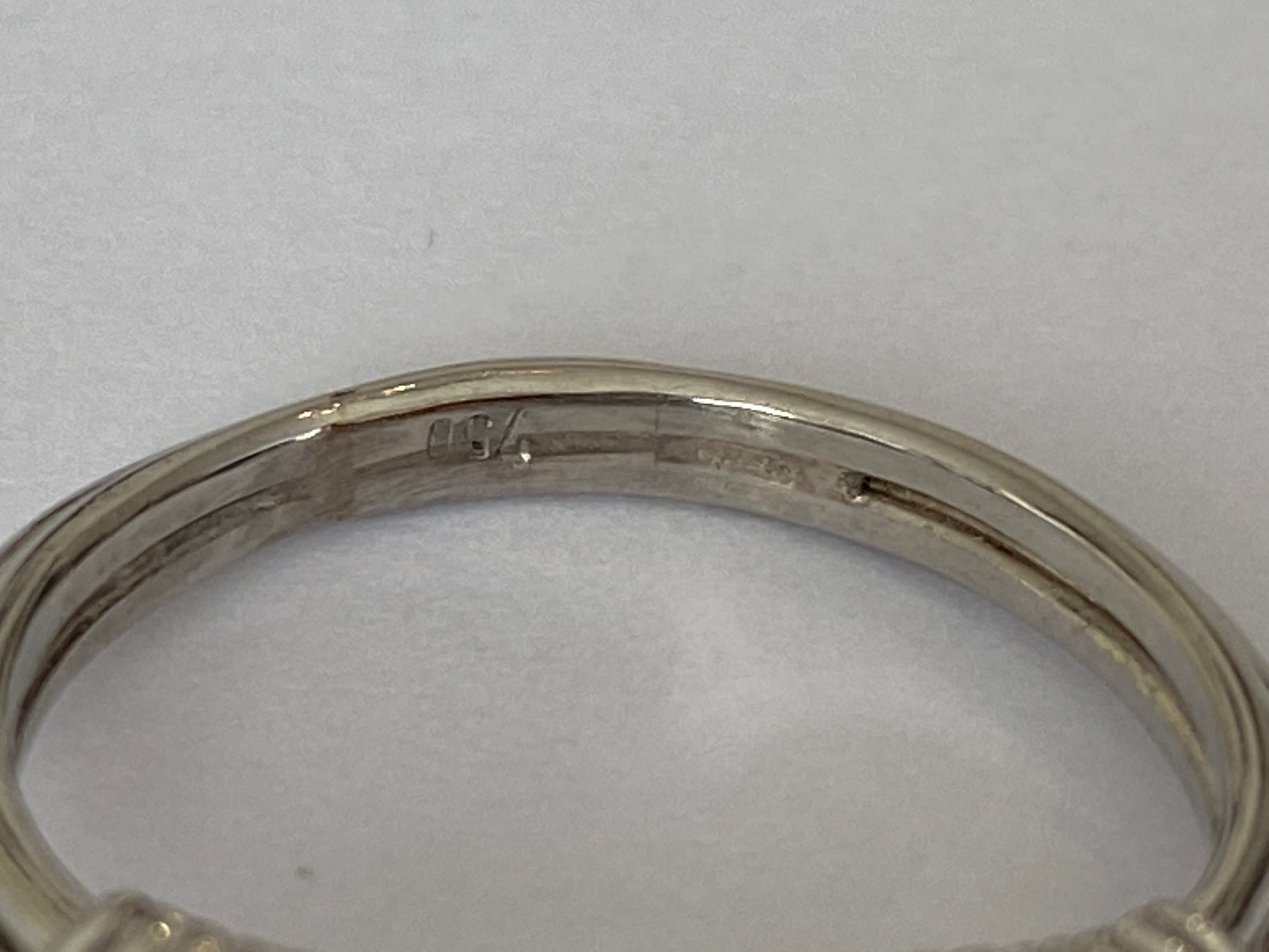 Vintage 18 kt White Gold Engagement Diamonds  Ring – A Timeless Treasure