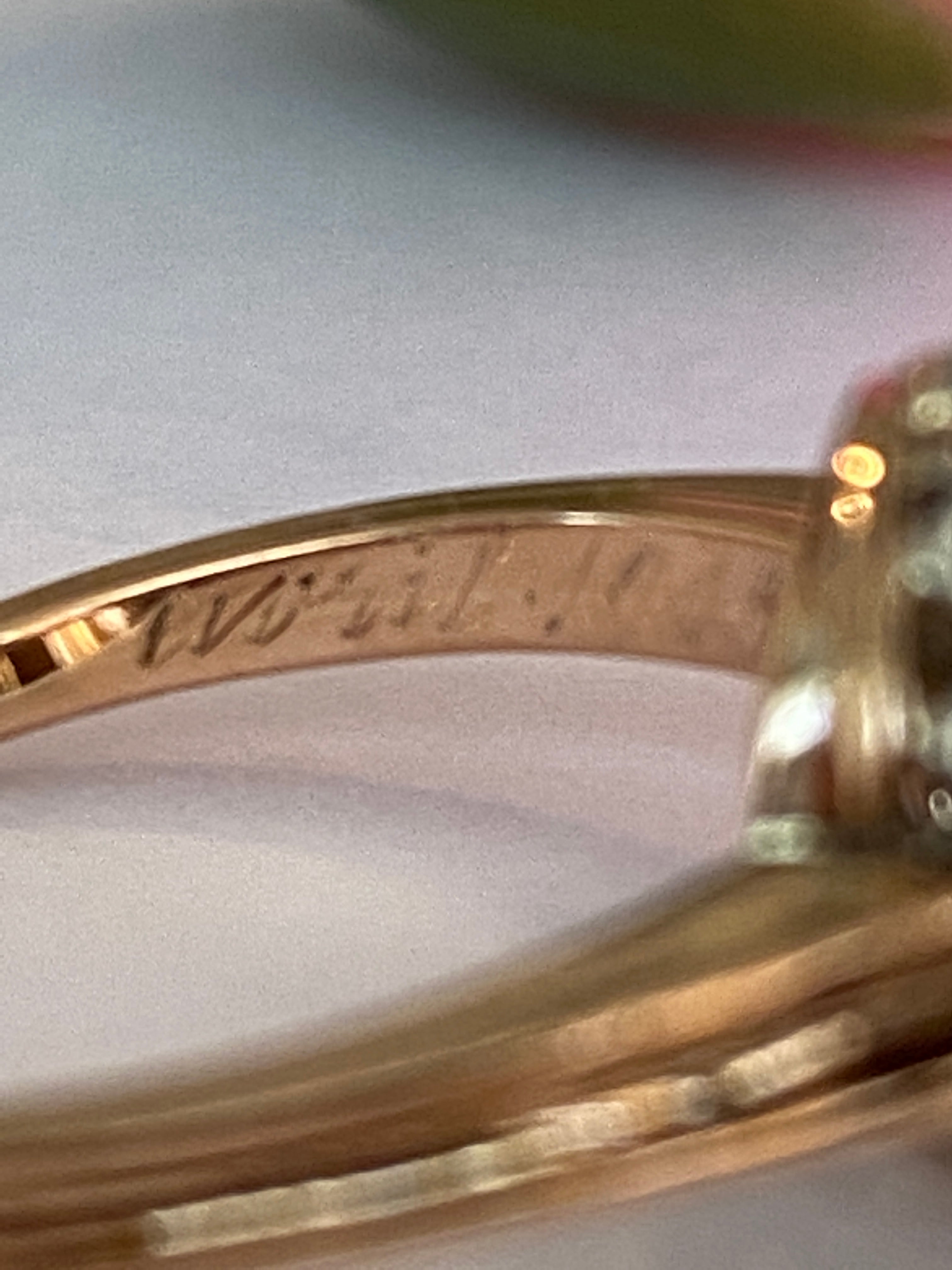 Antique Circa 1900s 18k Gold Handmade Natural Rose and Bolshevik Cut Diamond