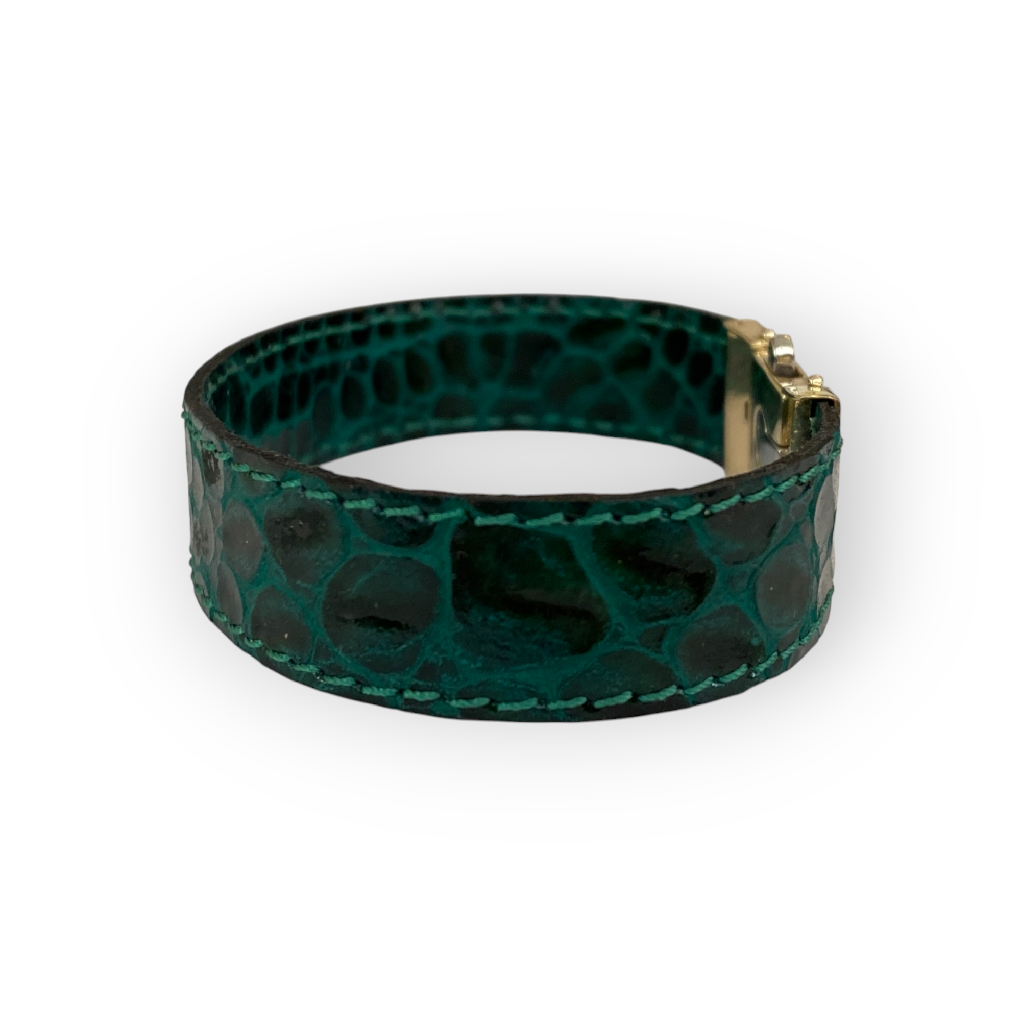 Pianelli 14K Yellow & White Gold Bracelet with Leather Straps – A Fusion of Elegance & Modernity