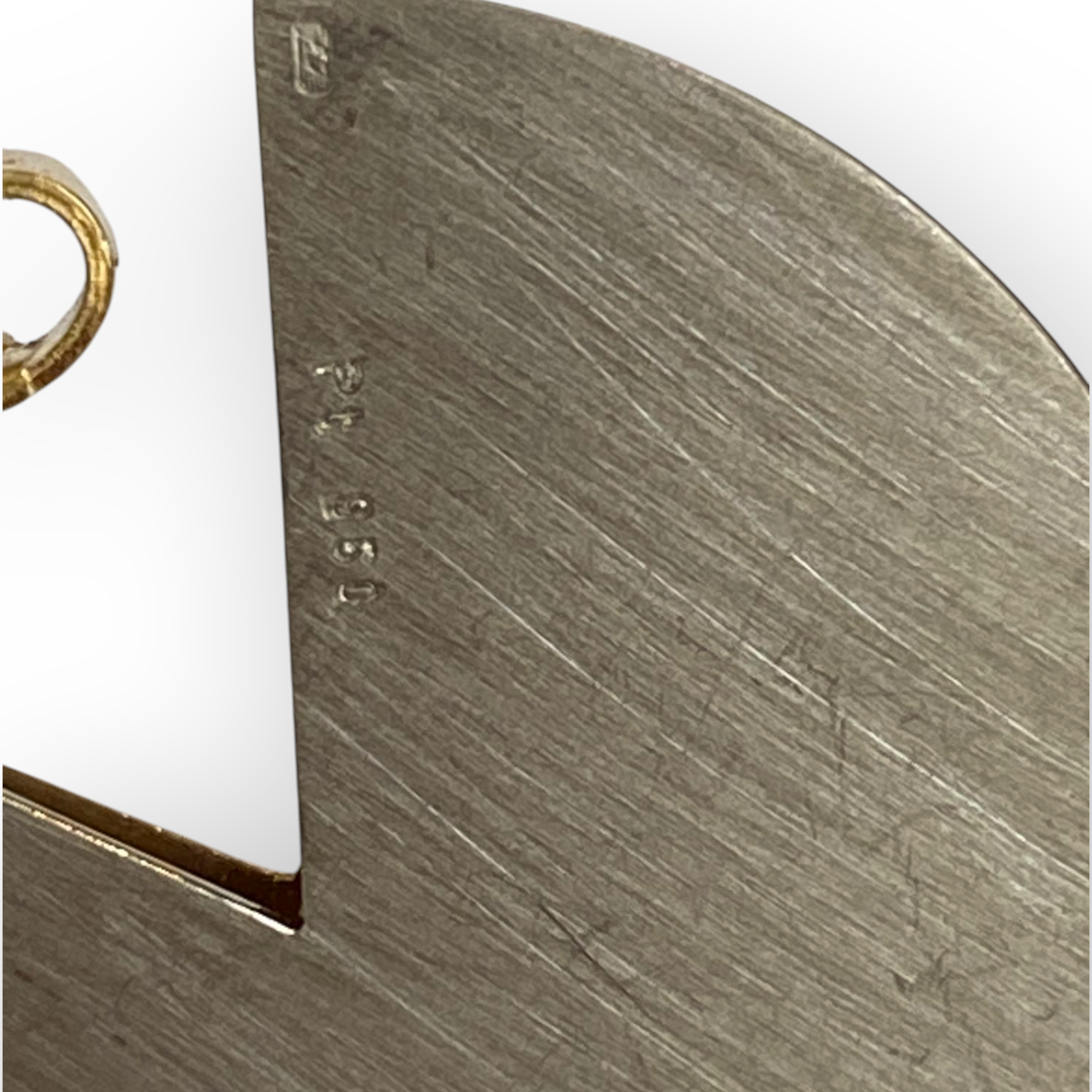 Biegel Frankfurt, Platinum / 18 kt yellow gold stud solitaire diamond  earrings