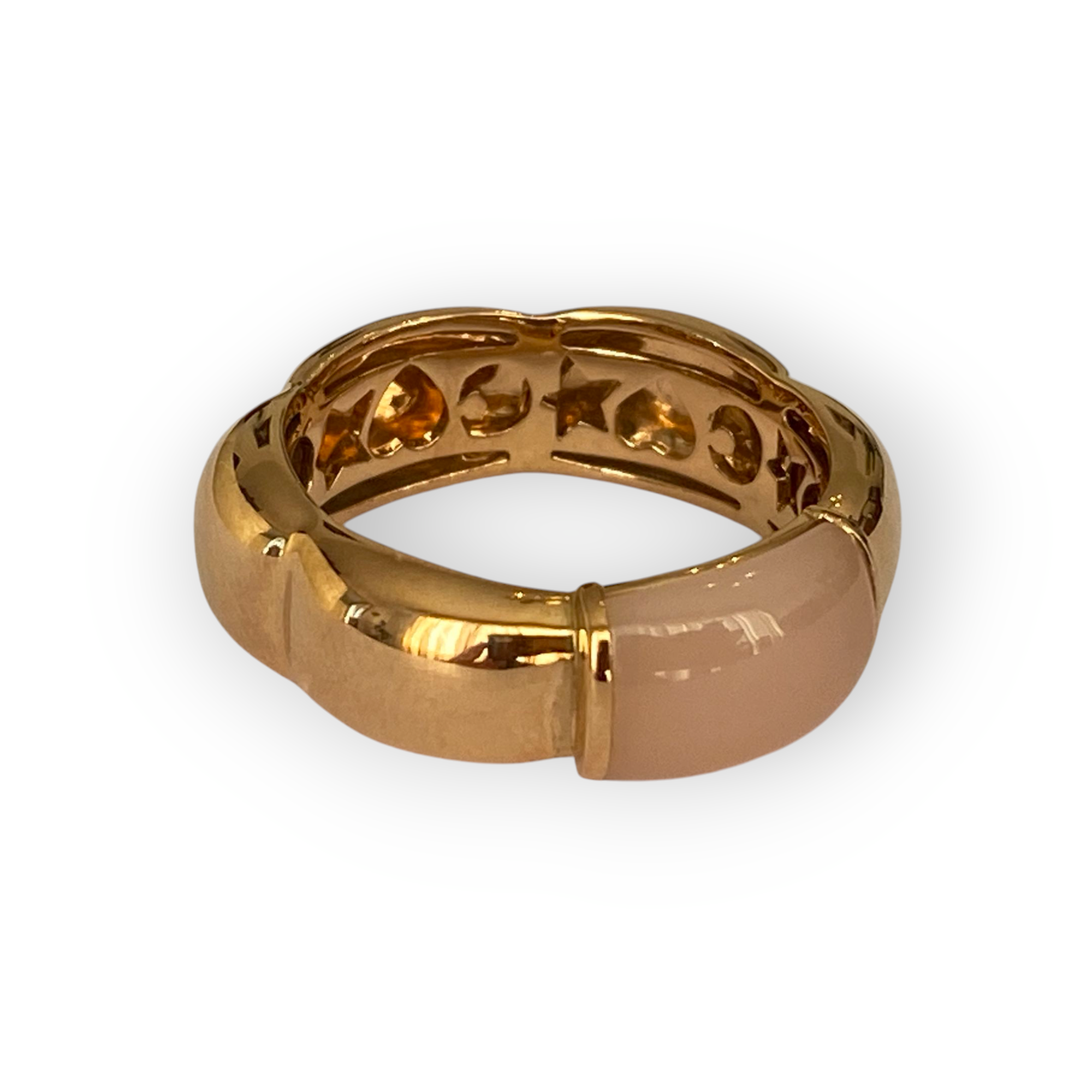 Al Coro La Piazza Chalcedony Ring in 18K Rose Gold