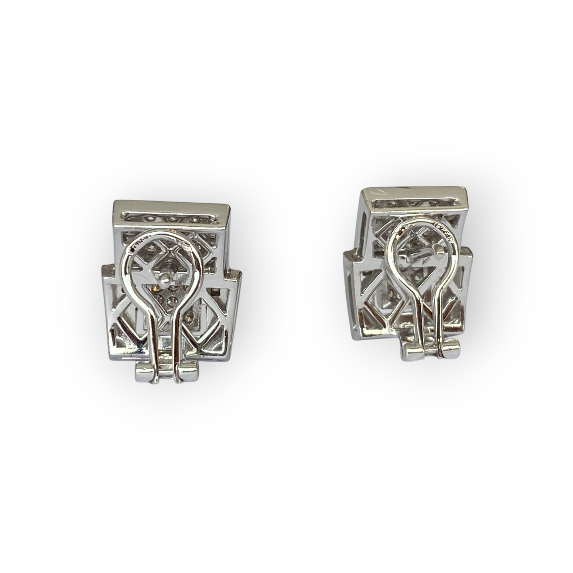 18K Gold Ear Studs with 1.18 Ct Brilliant-Cut Diamonds