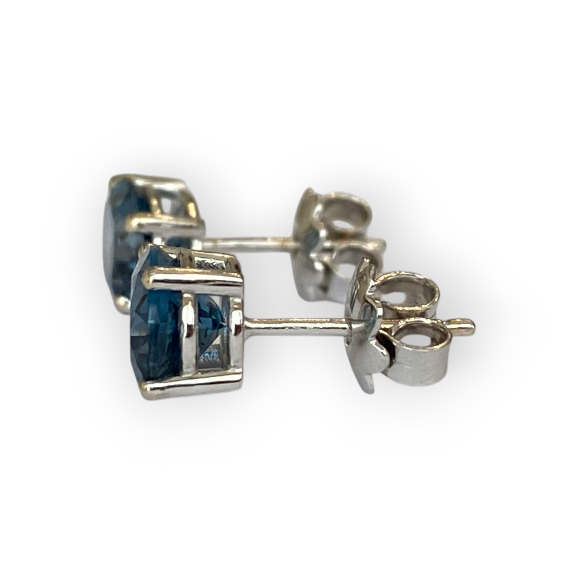 4.5 Carat London Blue Topaz Gold Earrings – A Statement of Elegance