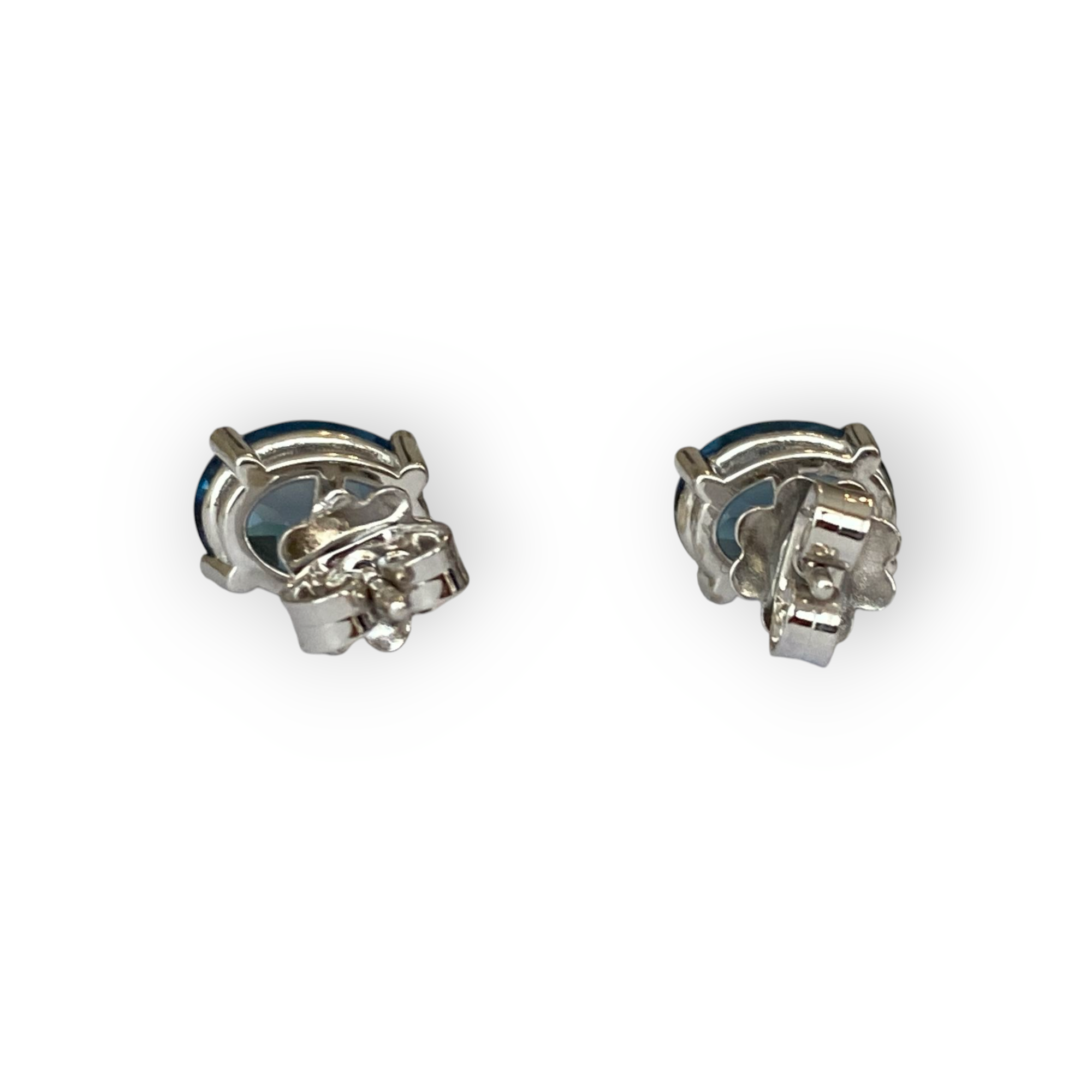 4.5 Carat London Blue Topaz Gold Earrings – A Statement of Elegance