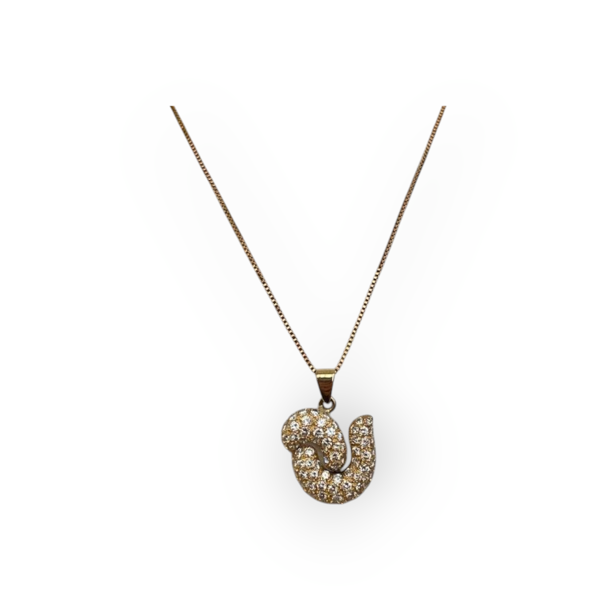 18K Yellow Gold Necklace with 2.20 ct Diamond Design Pendant