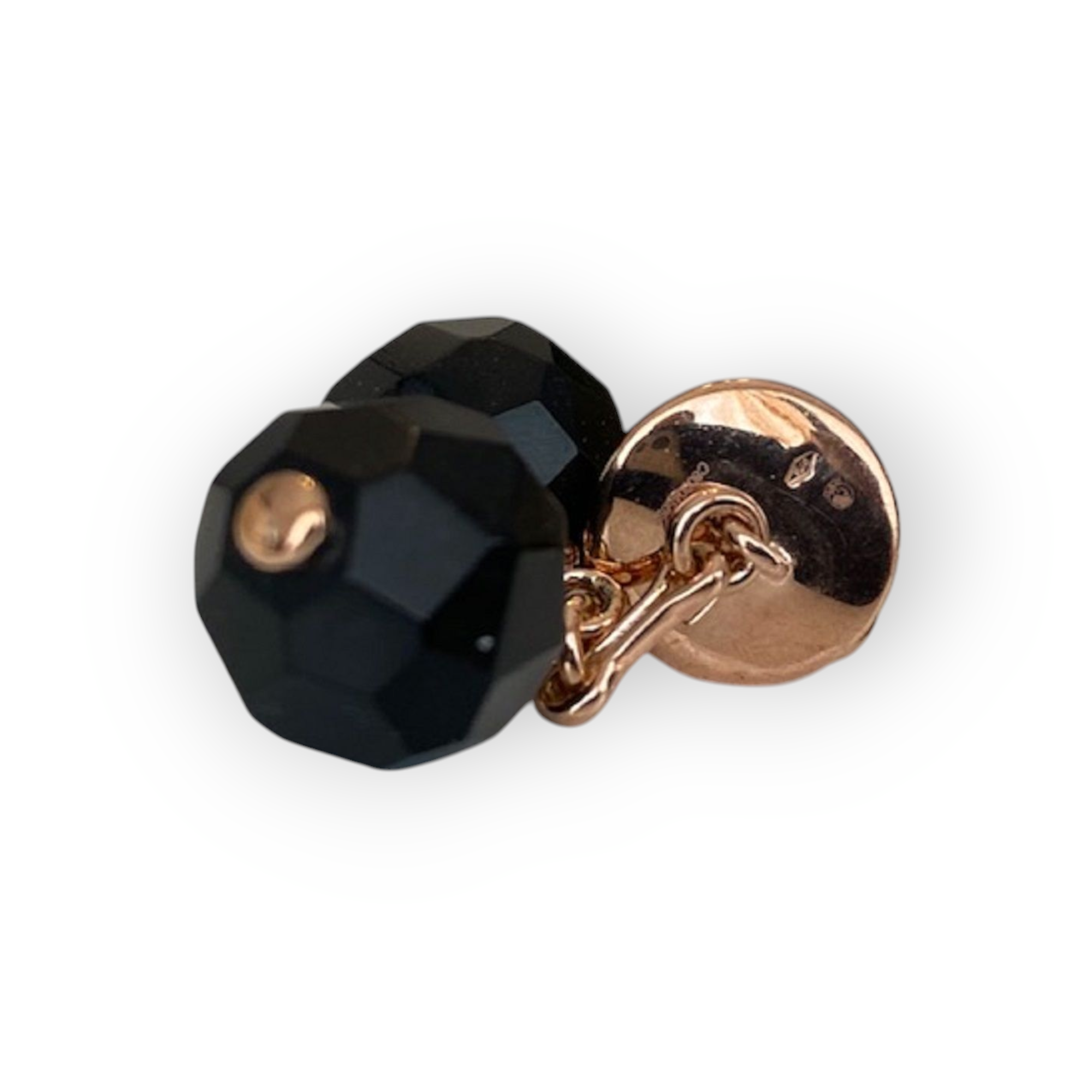 Pomellato 9K Rose Gold Cufflinks with Ebony