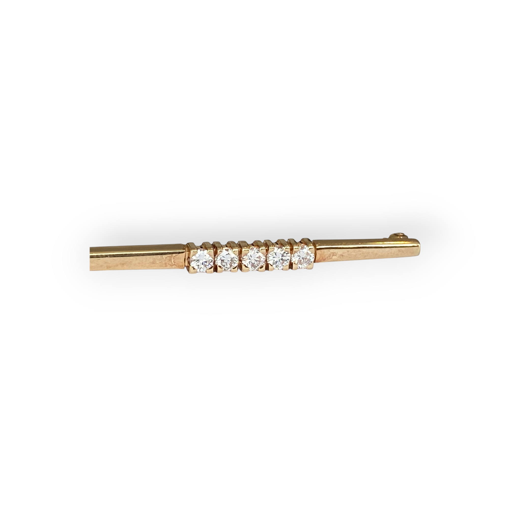 Le Chic 14K Gold Diamond Brooch