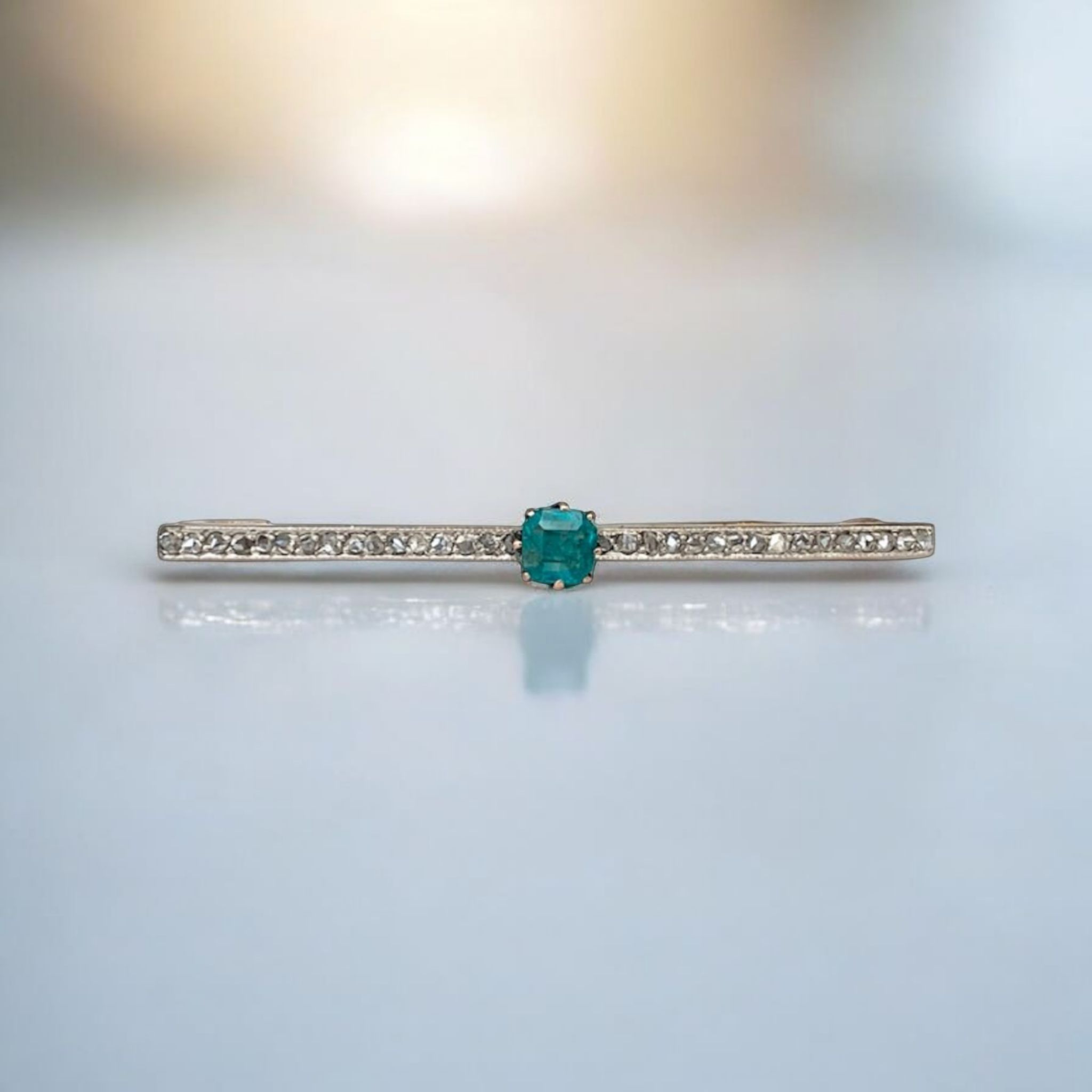 Emerald Radiance Brooch