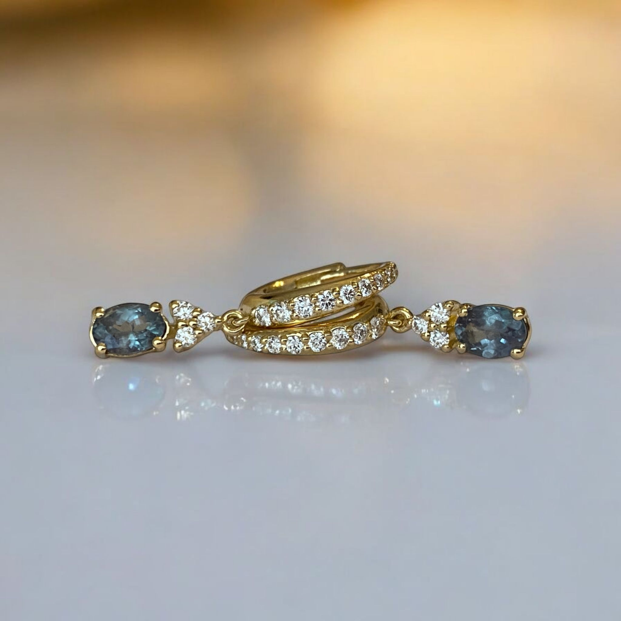 Aurora Natural Alexandrite Earrings